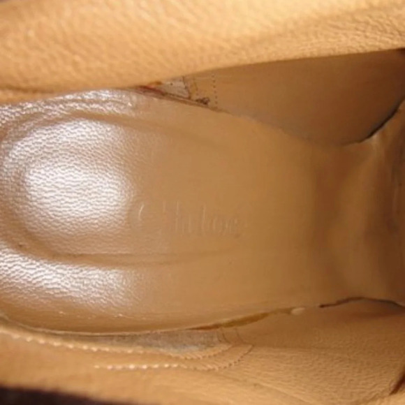 Chloé p Ankle Leather Heeled Booties - Picture 9 of 9